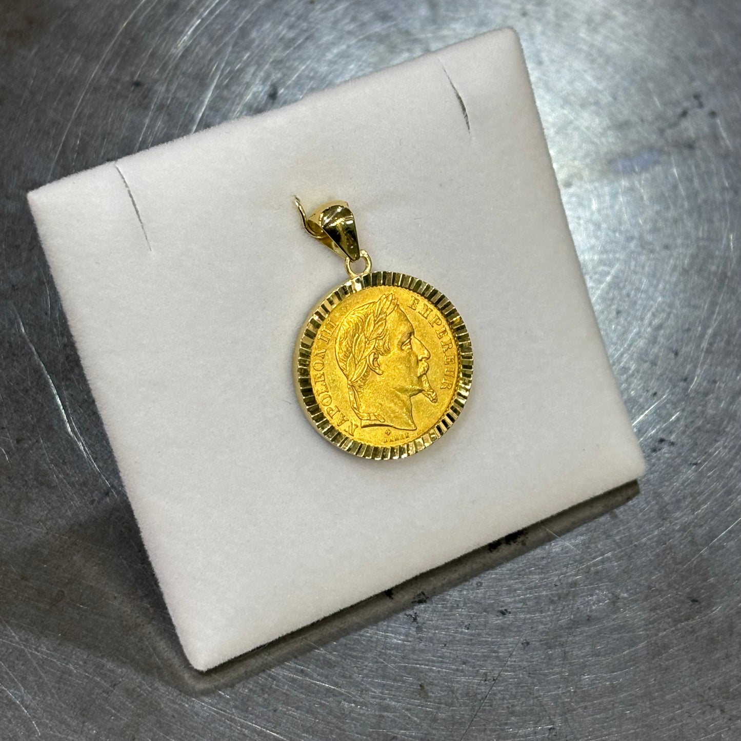 Pendentif Pièce - Or Jaune 750 & Pièce Or 20 Francs Napoléon