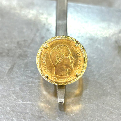 Bague Pièce - Or Jaune 750 & Pièce 10 Francs Napoléon