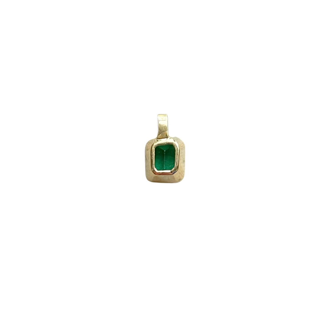 Pendentif Émeraude - Or Jaune 750 & Émeraude