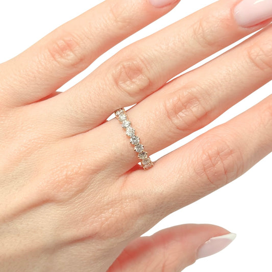 Bague Alliance Tour Complet - Or Jaune 750 & Diamants