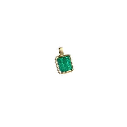 Pendentif Émeraude - Or Jaune 750 & Émeraude