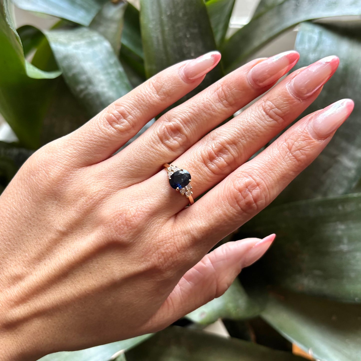 Bague Nausicaä Médium - Or Jaune 750 Saphir & Diamants