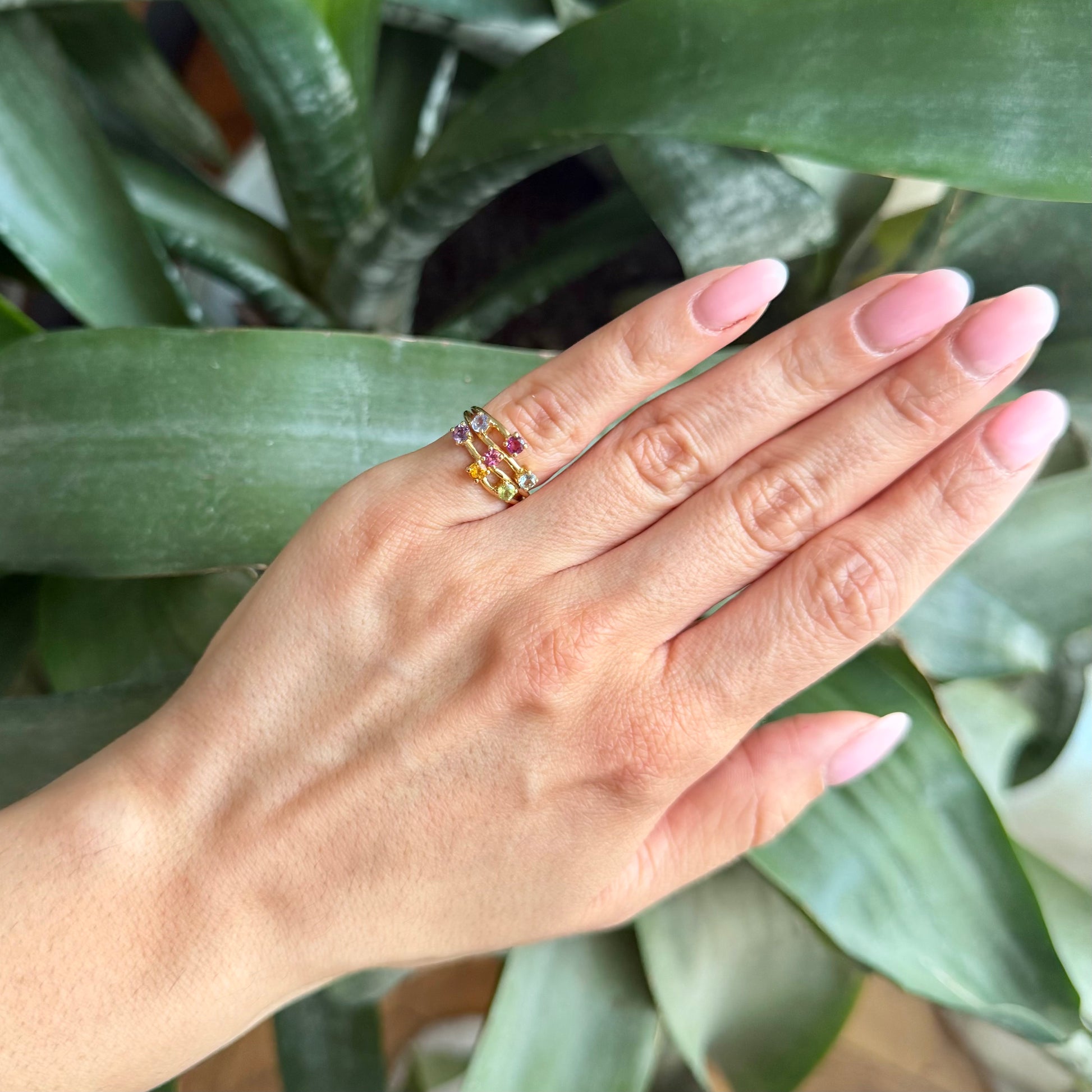 Bague Multicolore - Or Jaune 750
