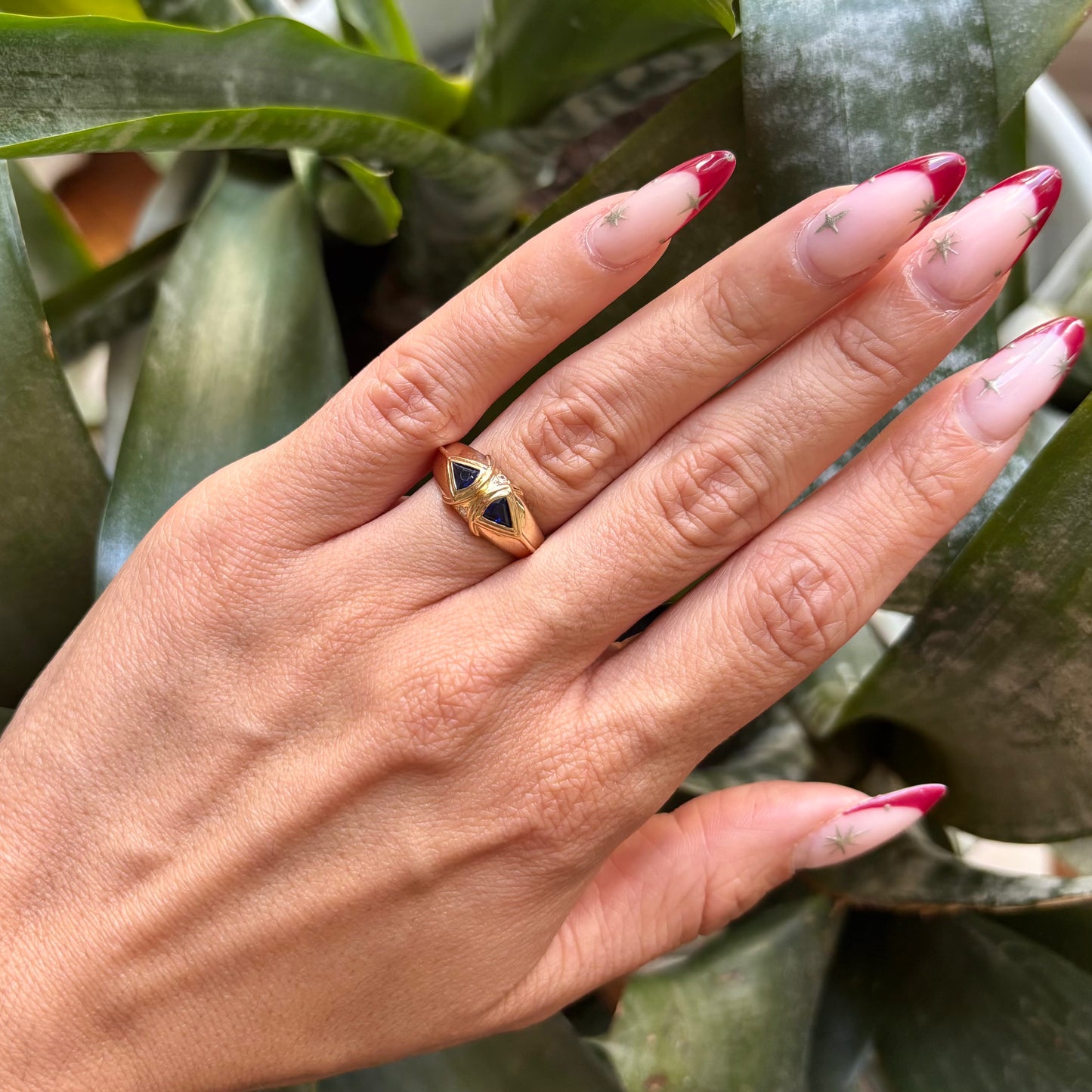 Bague Reflet - Or Jaune 750 Saphirs & Diamants