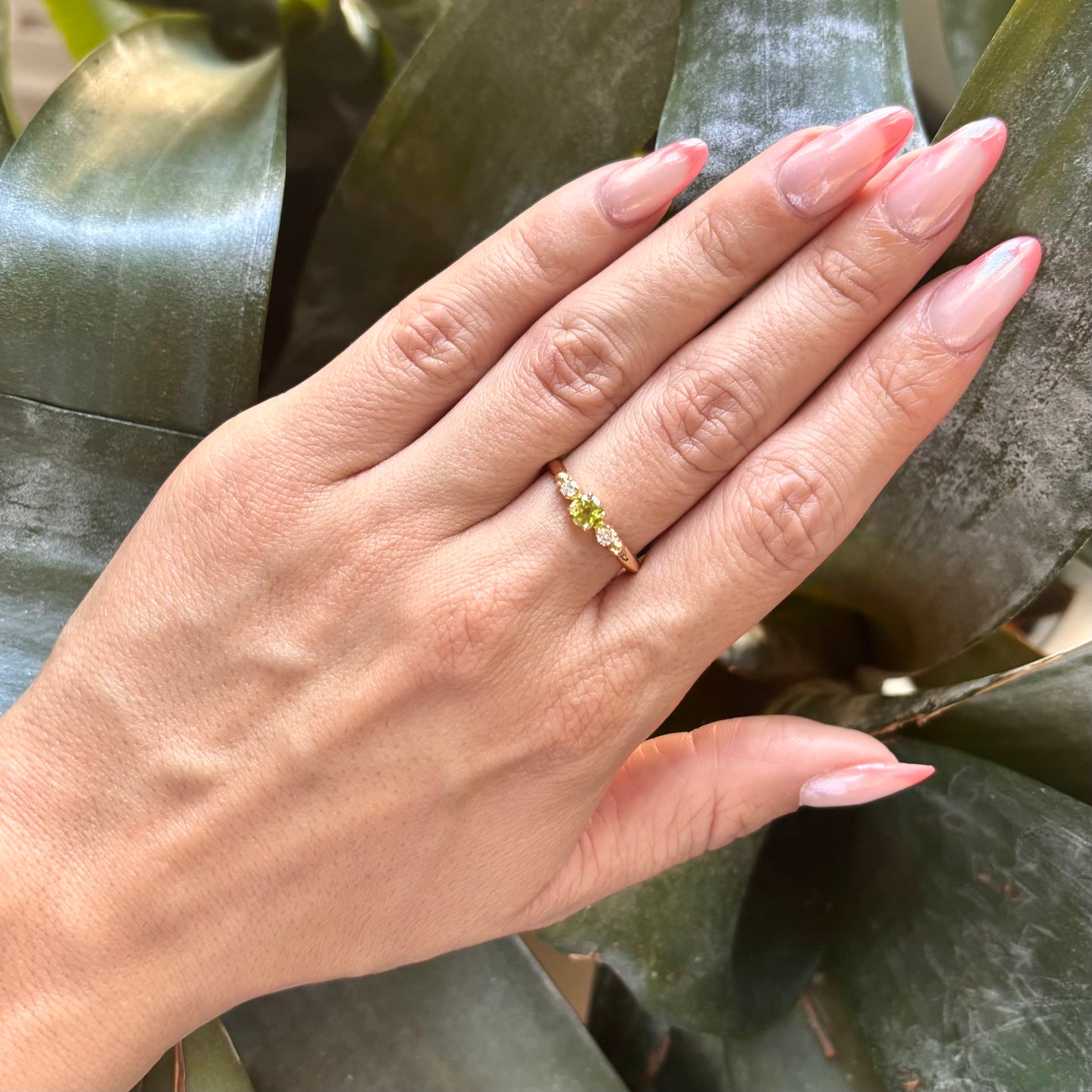 Bague Ponyo - Or Jaune 750 Péridot & Diamants