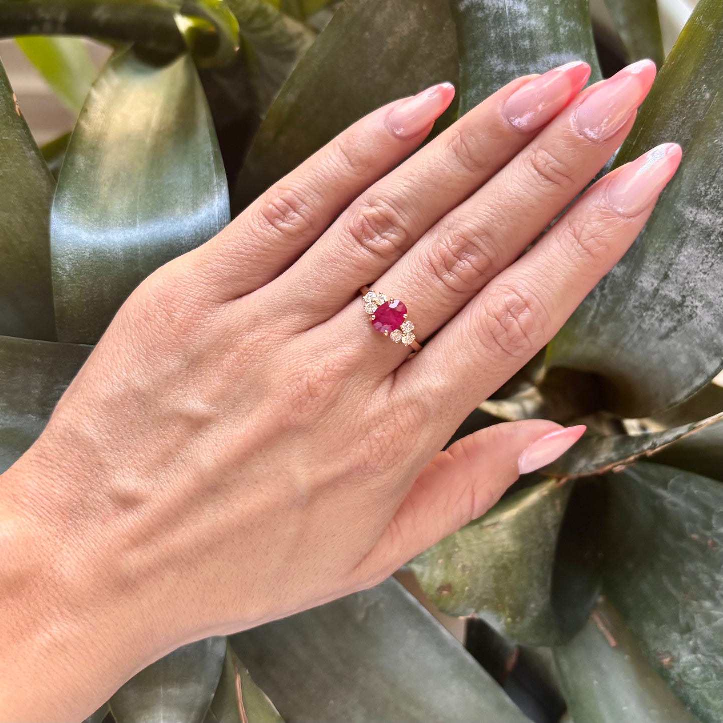 Bague Nausicaä Médium - Or Jaune 750 Rubis & Diamants