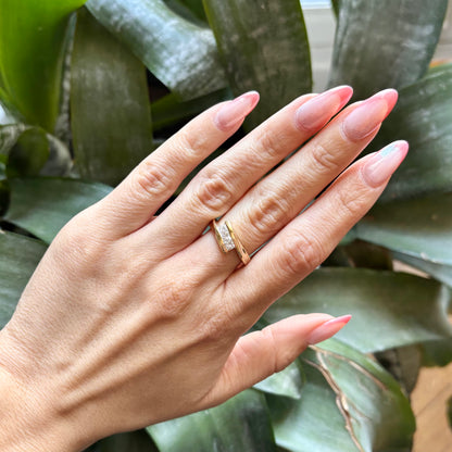Bague Princesse - Or Jaune 750 & Diamants