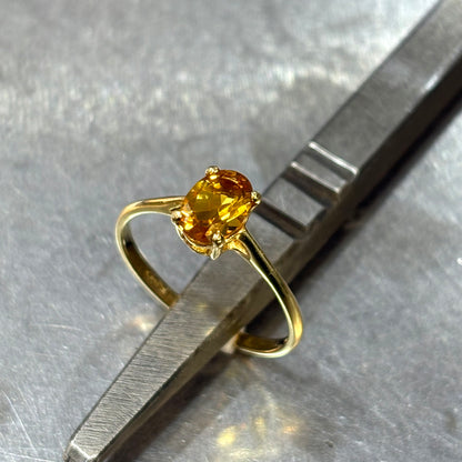 Bague Lapuna - Or Jaune & Citrine