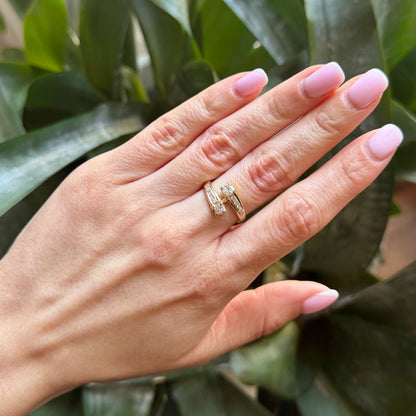 Bague Toi & Moi - Or Jaune 585 & Diamants