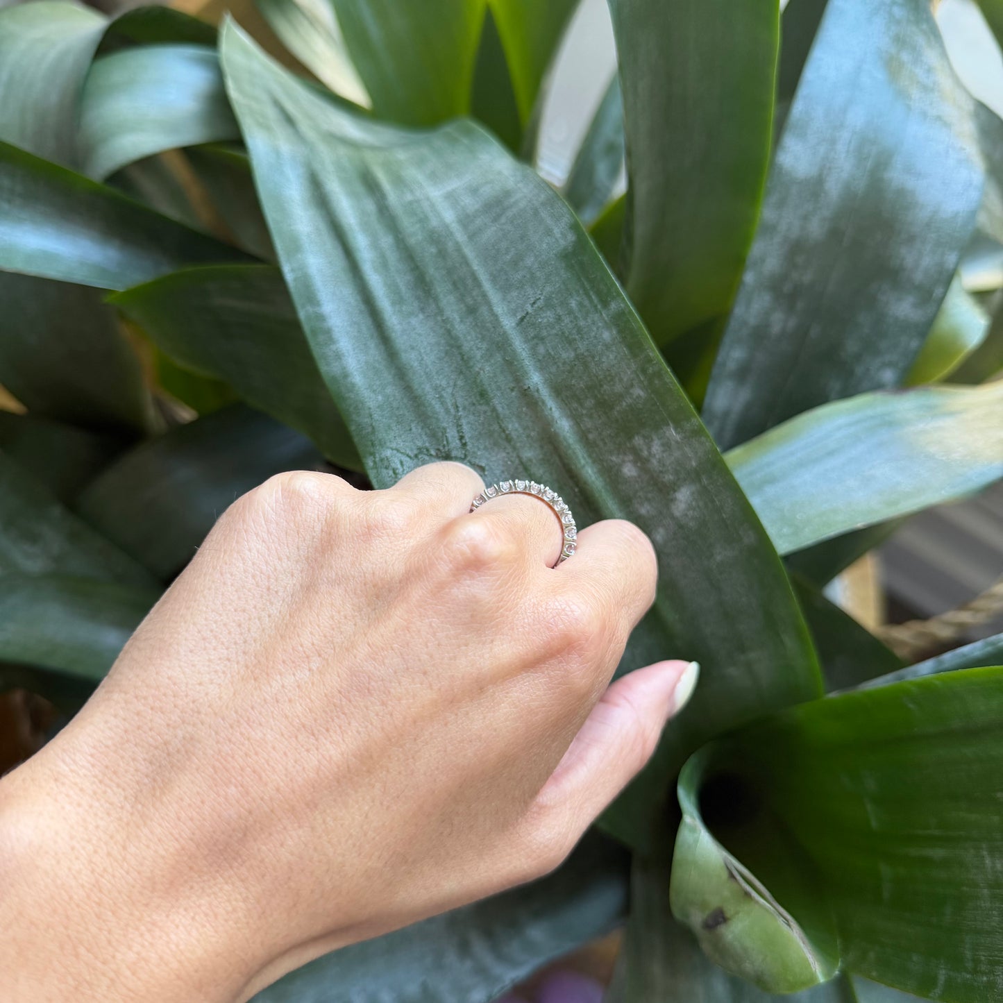 Bague Alliance Tour Complet - Or Blanc 750 & Diamants