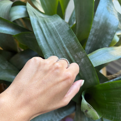 Bague Alliance Tour Complet - Or Blanc 750 & Diamants