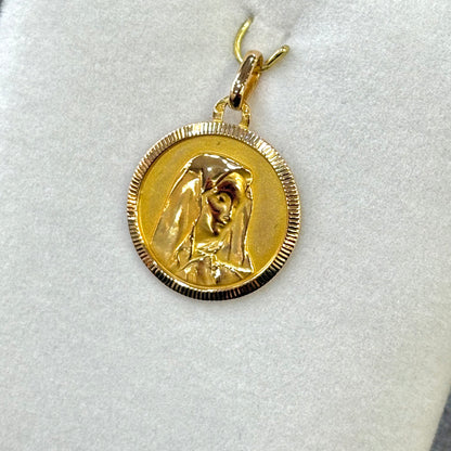 Pendentif Vierge Marie - Or Jaune 750