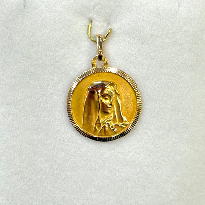 Pendentif Vierge Marie - Or Jaune 750