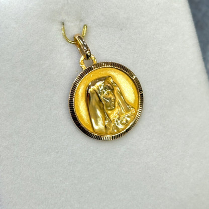 Pendentif Vierge Marie - Or Jaune 750