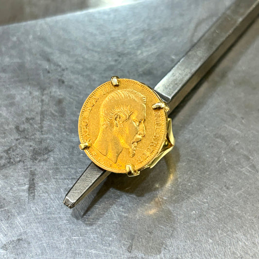 Bague Pièce - Or Jaune 750 & Pièce 20 Francs Napoléon