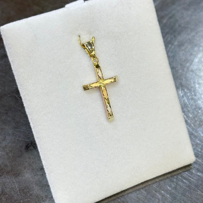 Pendentif Croix - Or Jaune 585