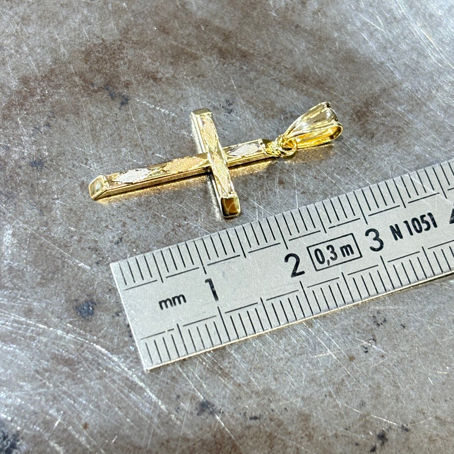 Pendentif Croix - Or Jaune 585