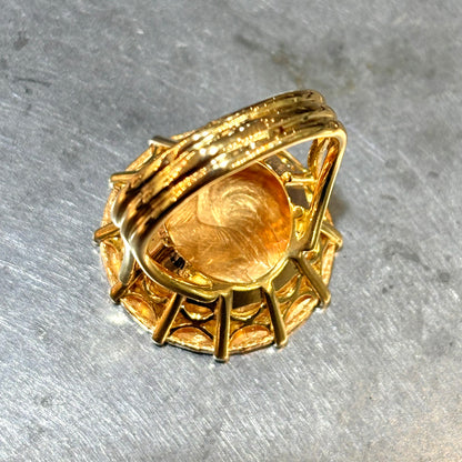 Bague Pièce - Or Jaune 750 & Pièce Or 20 Francs Marianne Coq