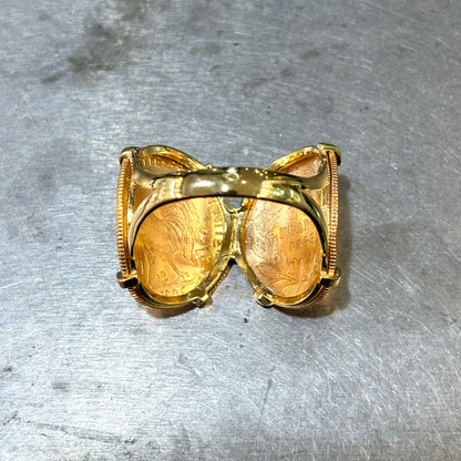 Bague Pièces - Or Jaune 750 & Pièces 10 Francs Napoléon/Marianne
