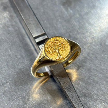 Bague Arbre De Vie - Or Jaune 750