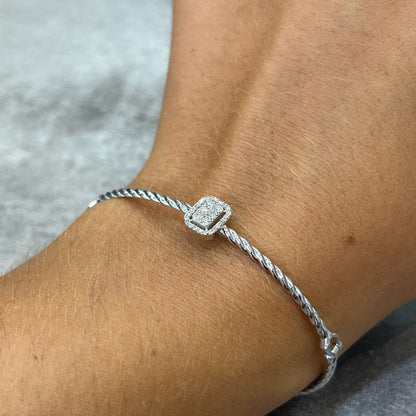 Bracelet - Or Blanc 750 & Diamants Neuf