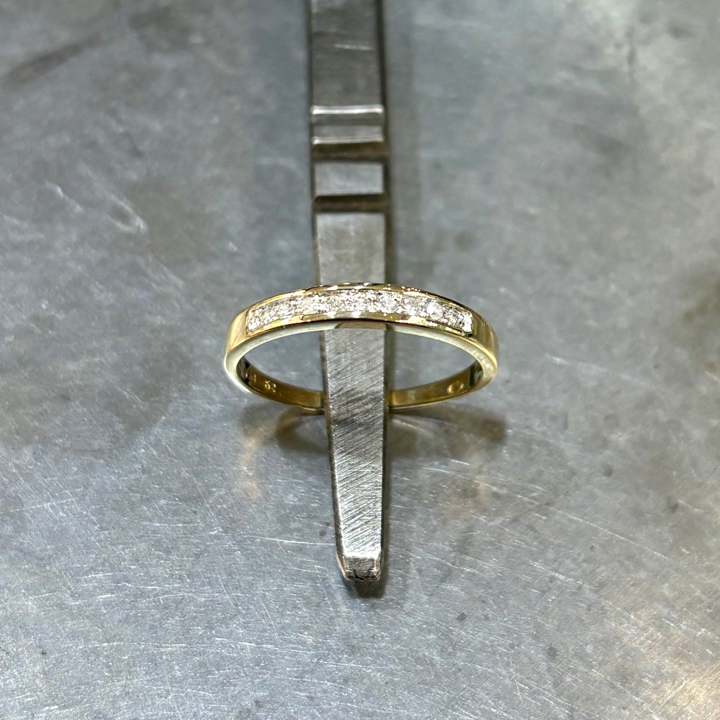 Bague Alliance - Or Jaune 750 & Diamants