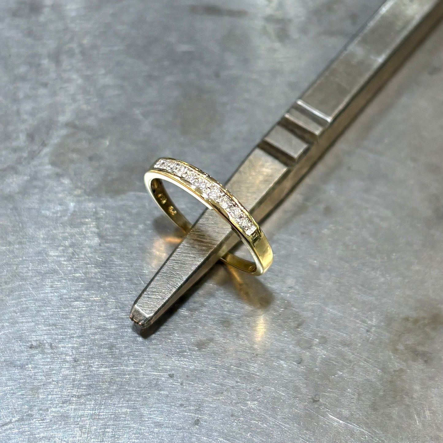 Bague Alliance - Or Jaune 750 & Diamants