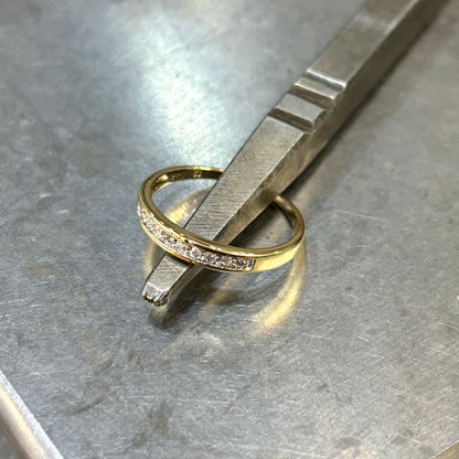 Bague Alliance - Or Jaune 750 & Diamants