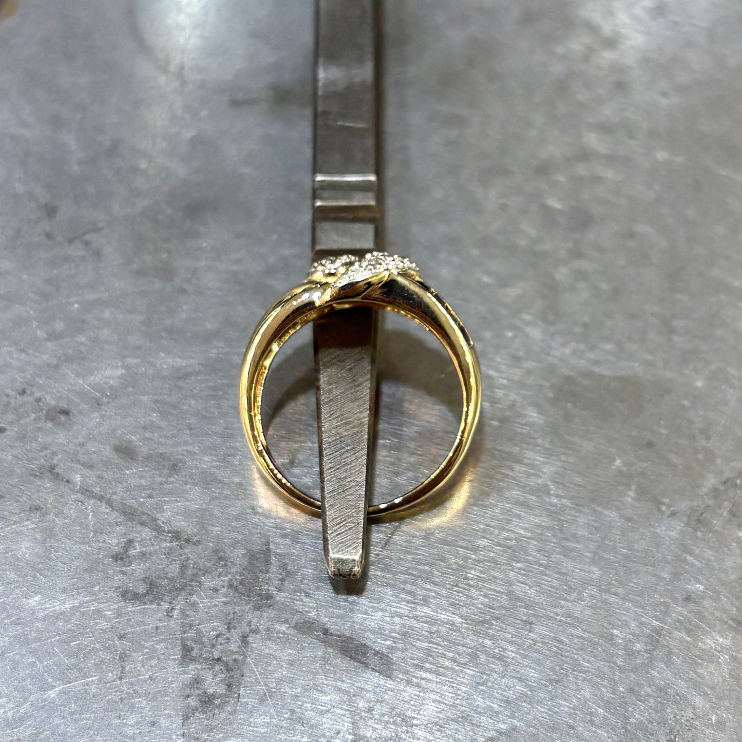 Bague Noeud - Or Jaune 750 Saphirs & Diamants