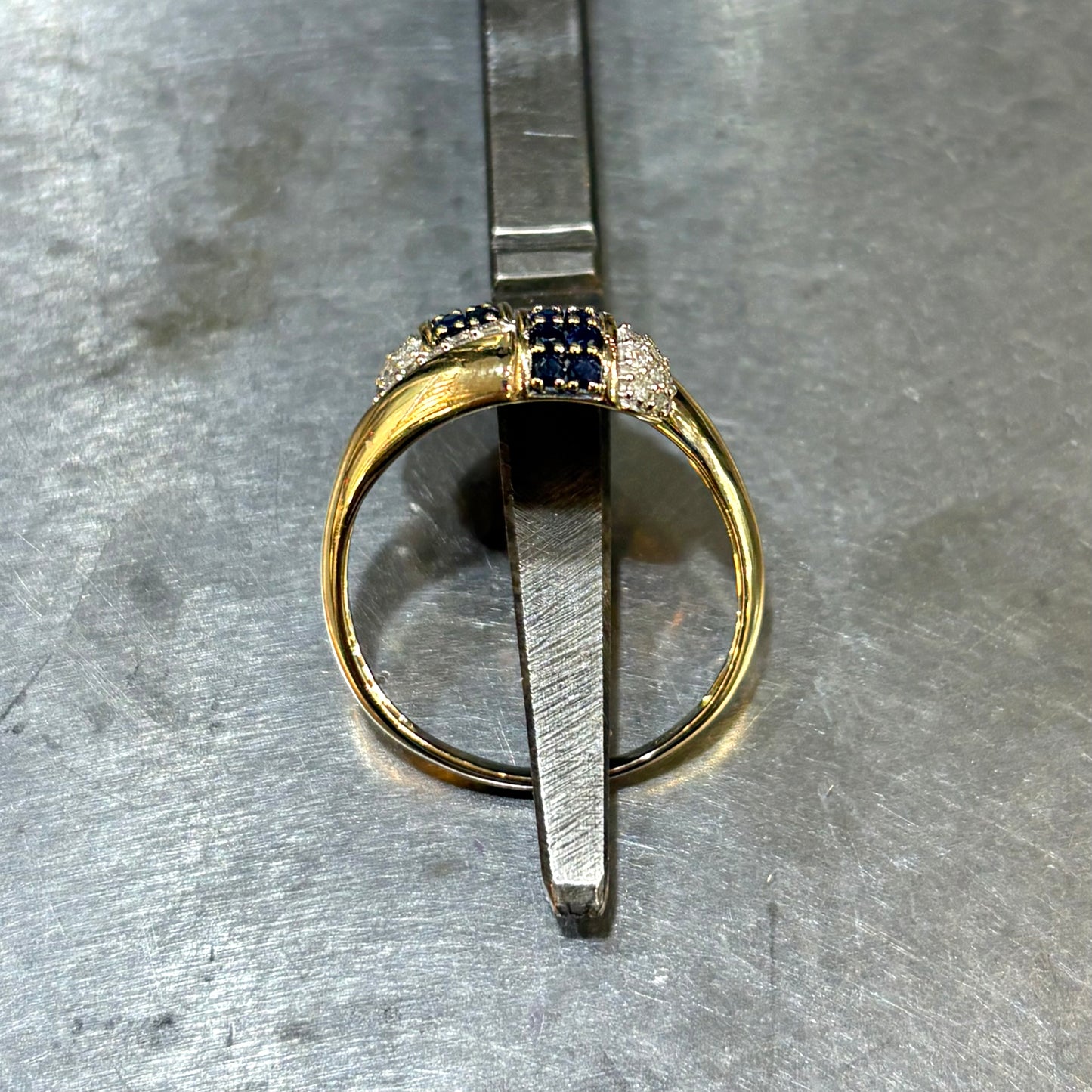 Bague Toi & Moi - Or Jaune 750 Saphirs & Diamants