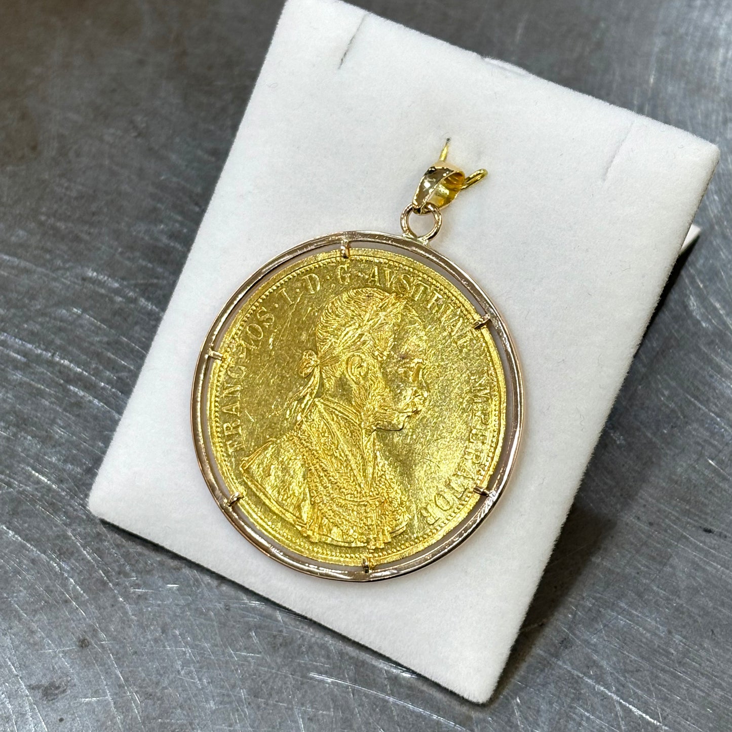 Pendentif Pièce - Or Jaune 750 & 4 Ducats