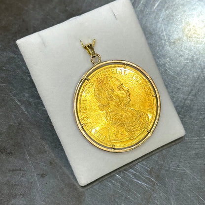 Pendentif Pièce - Or Jaune 750 & 4 Ducats