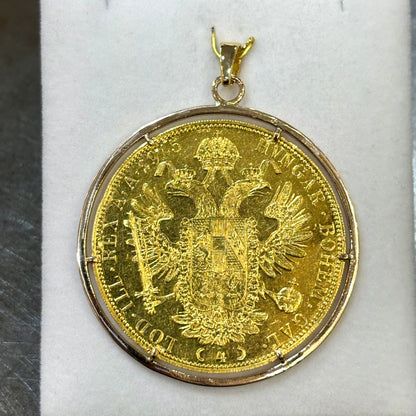 Pendentif Pièce - Or Jaune 750 & 4 Ducats