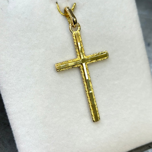 Pendentif Croix - Or Jaune 750