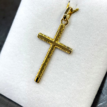 Pendentif Croix - Or Jaune 750