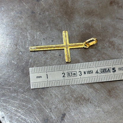 Pendentif Croix - Or Jaune 750