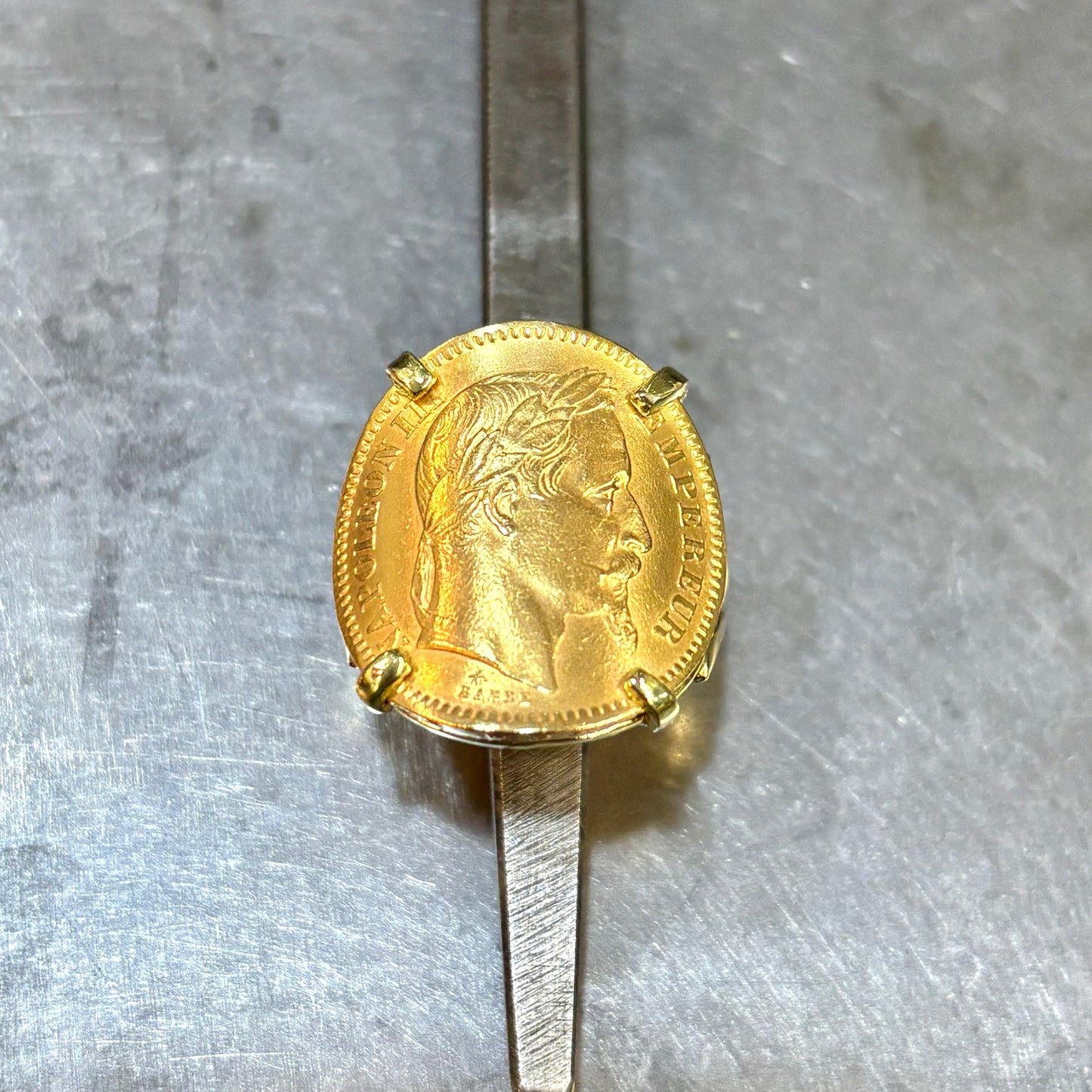 Bague Pièce - Or Jaune 750 & Pièce Or 20 Francs Napoléon