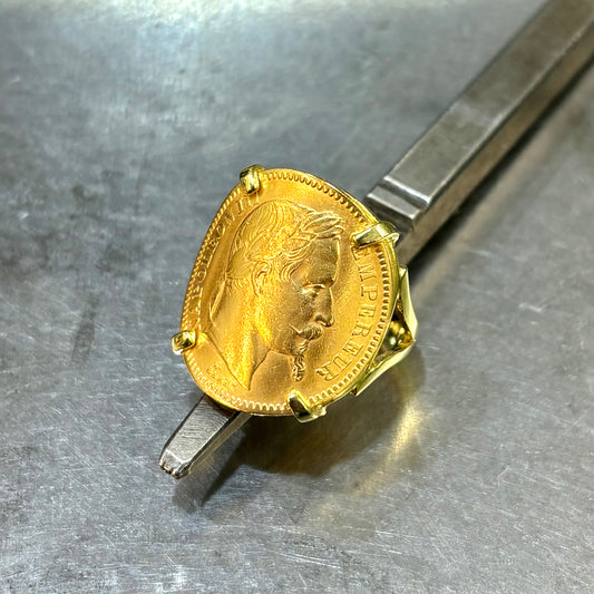 Bague Pièce - Or Jaune 750 & Pièce Or 20 Francs Napoléon