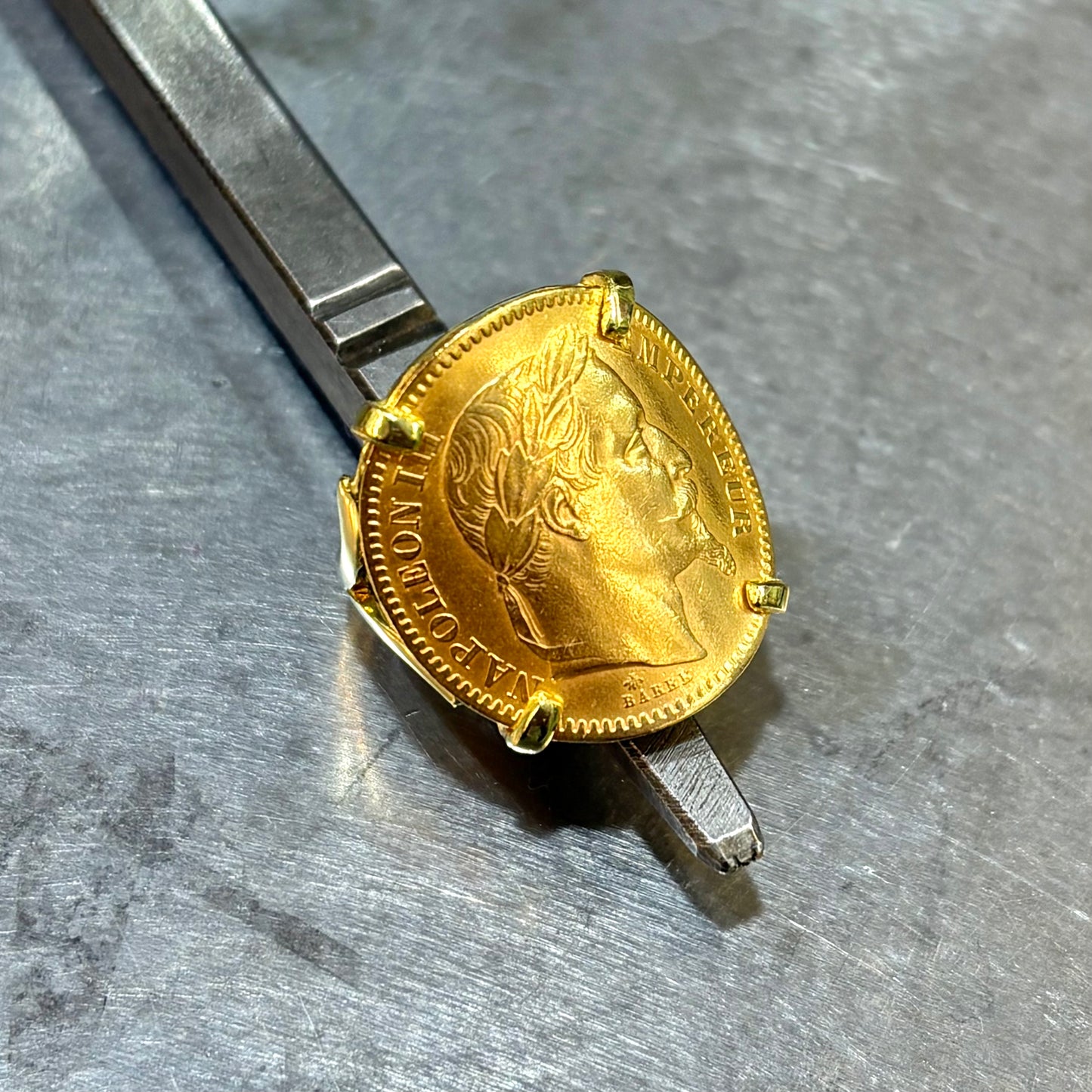 Bague Pièce - Or Jaune 750 & Pièce Or 20 Francs Napoléon