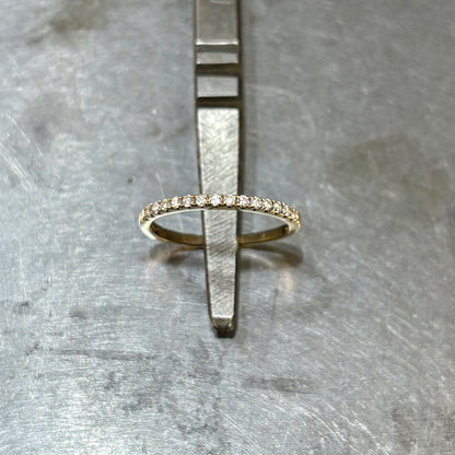 Bague Alliance - Or Jaune 585 & Diamants