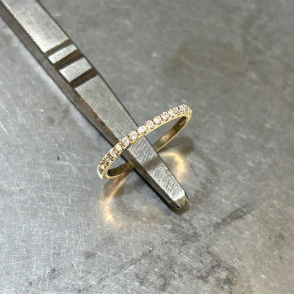 Bague Alliance - Or Jaune 585 & Diamants