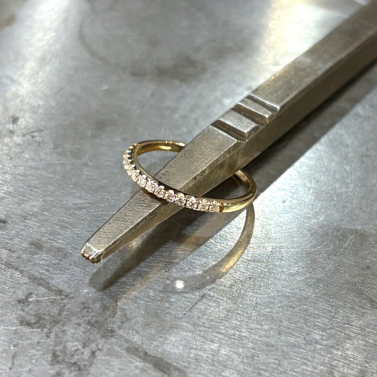 Bague Alliance - Or Jaune 585 & Diamants