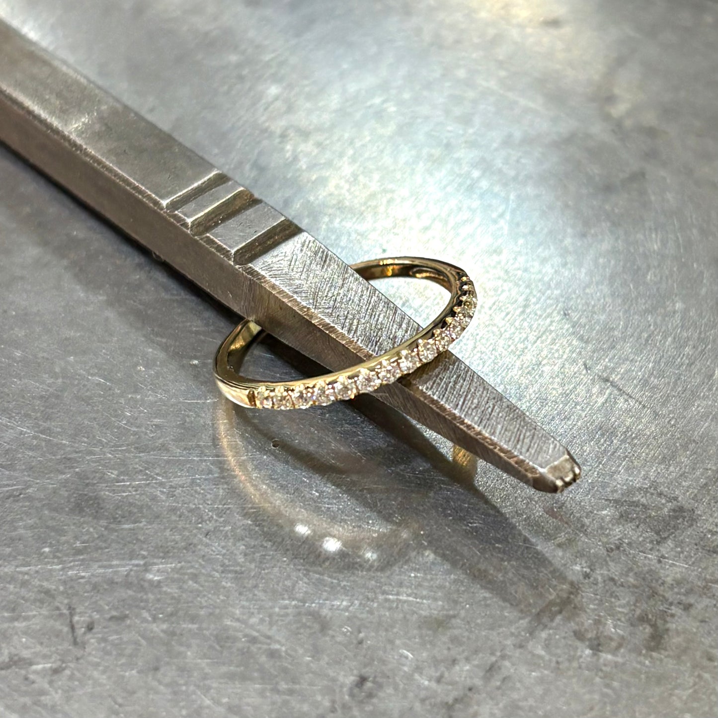 Bague Alliance - Or Jaune 585 & Diamants