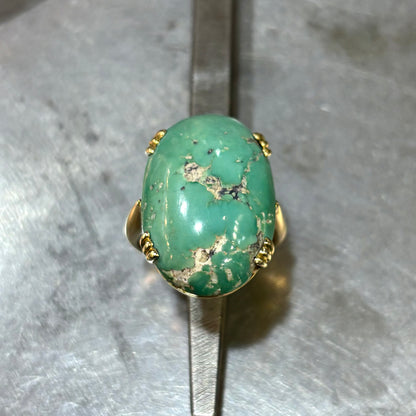Bague Vintage - Or Jaune 750 & Turquoise