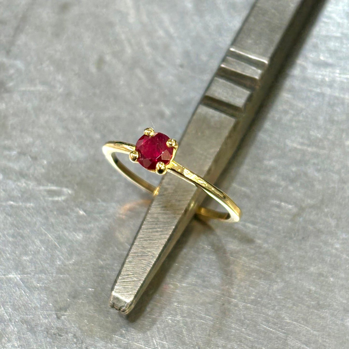 Bague Natori - Or Jaune 750 & Rubis