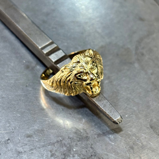 Bague Chevalière Lion - Or Jaune 750