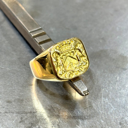 Bague Chevalière Blason - Or Jaune 750