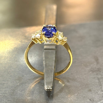 Bague Nausicaä - Or Jaune 750 Tanzanite & Diamants