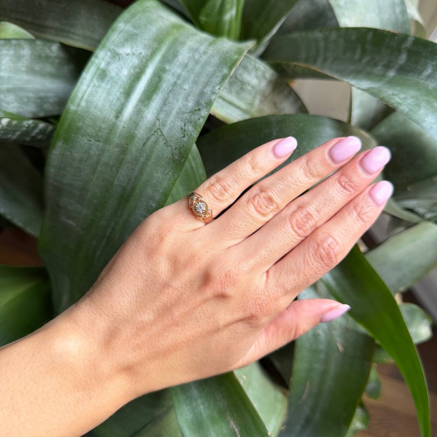 Bague Solitaire Vintage - Or Jaune 750 & Diamant