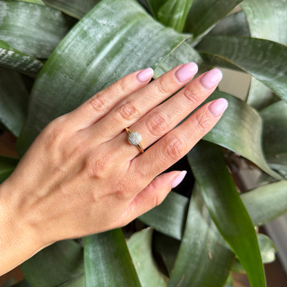 Bague Pavée - Or Jaune 750 & Diamants